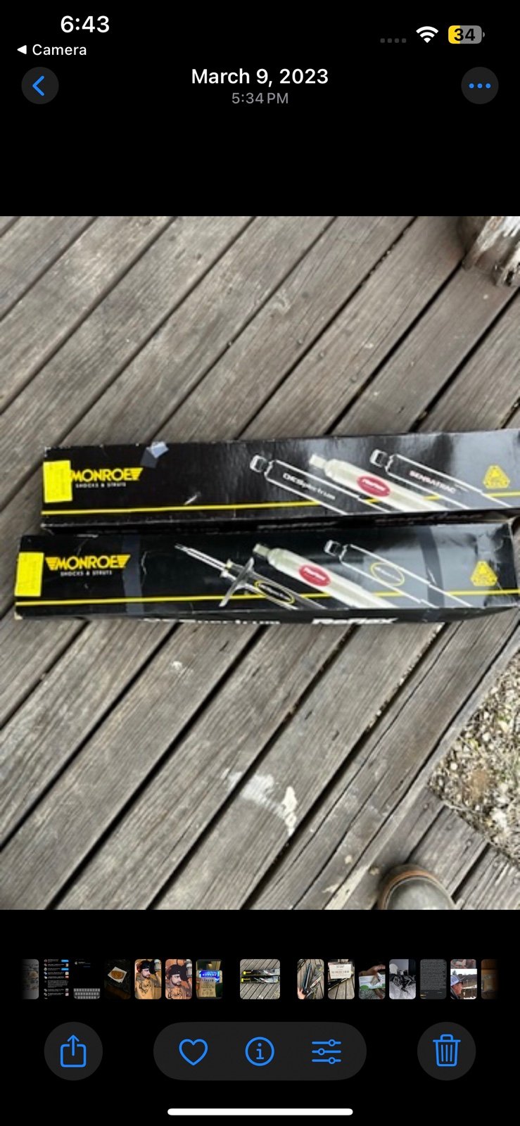 Monroe Shocks & Struts - Pair of Sensa-Trac Truck Shocks For Dodge Ram