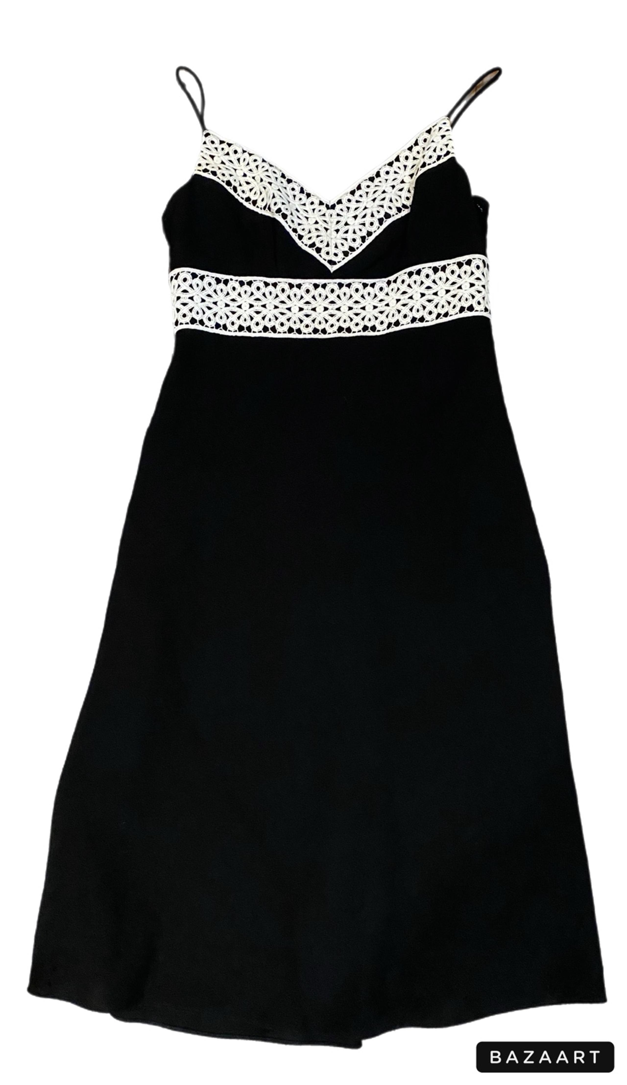 Ann Taylor Black Lace Empire Waist Dress women’s 0