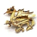 Dragon Brooch Pin Marked Spain 2in by 2in