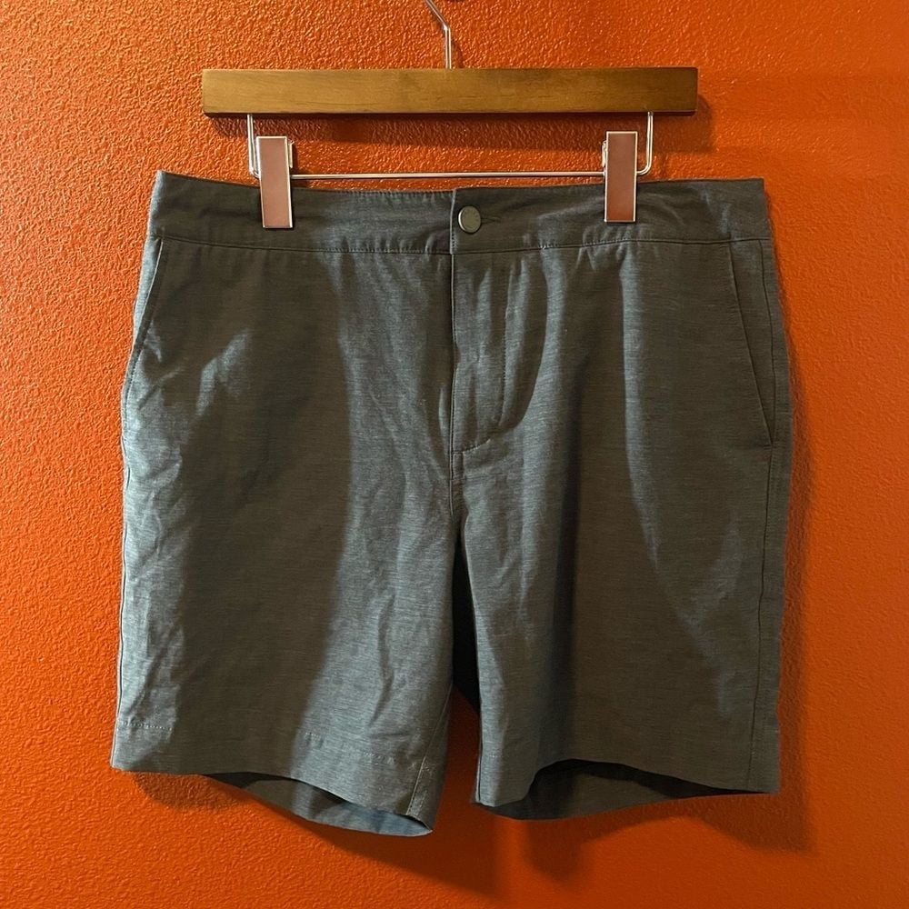 Faherty 7 Men's All Day Shorts Slate Blue Drawstring Pocket Shorts