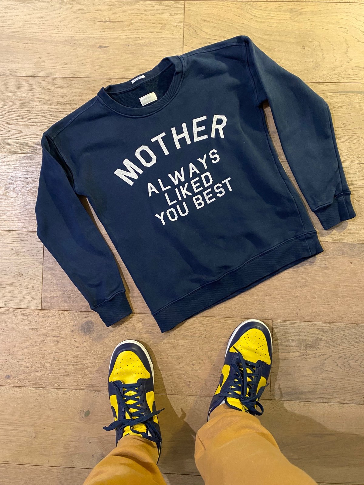 MOTHER denim sweatshirt crew neck sz XS