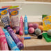 NEW! Crayola Bath Activity Bucket 30 Pc Set For Kids ! Bath Bombs Finger Paint