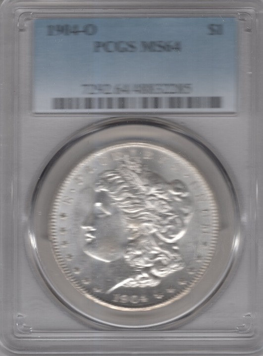 1904 O MORGAN SILVER DOLLAR PCGS CERTIFIED MS64 DEEP FROSTY WHITE COIN