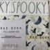 Rae Dunn Spooky Halloween FULL Size Sheet Set White Bat Moon Stars Fall 2022
