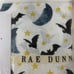 Rae Dunn Spooky Halloween FULL Size Sheet Set White Bat Moon Stars Fall 2022