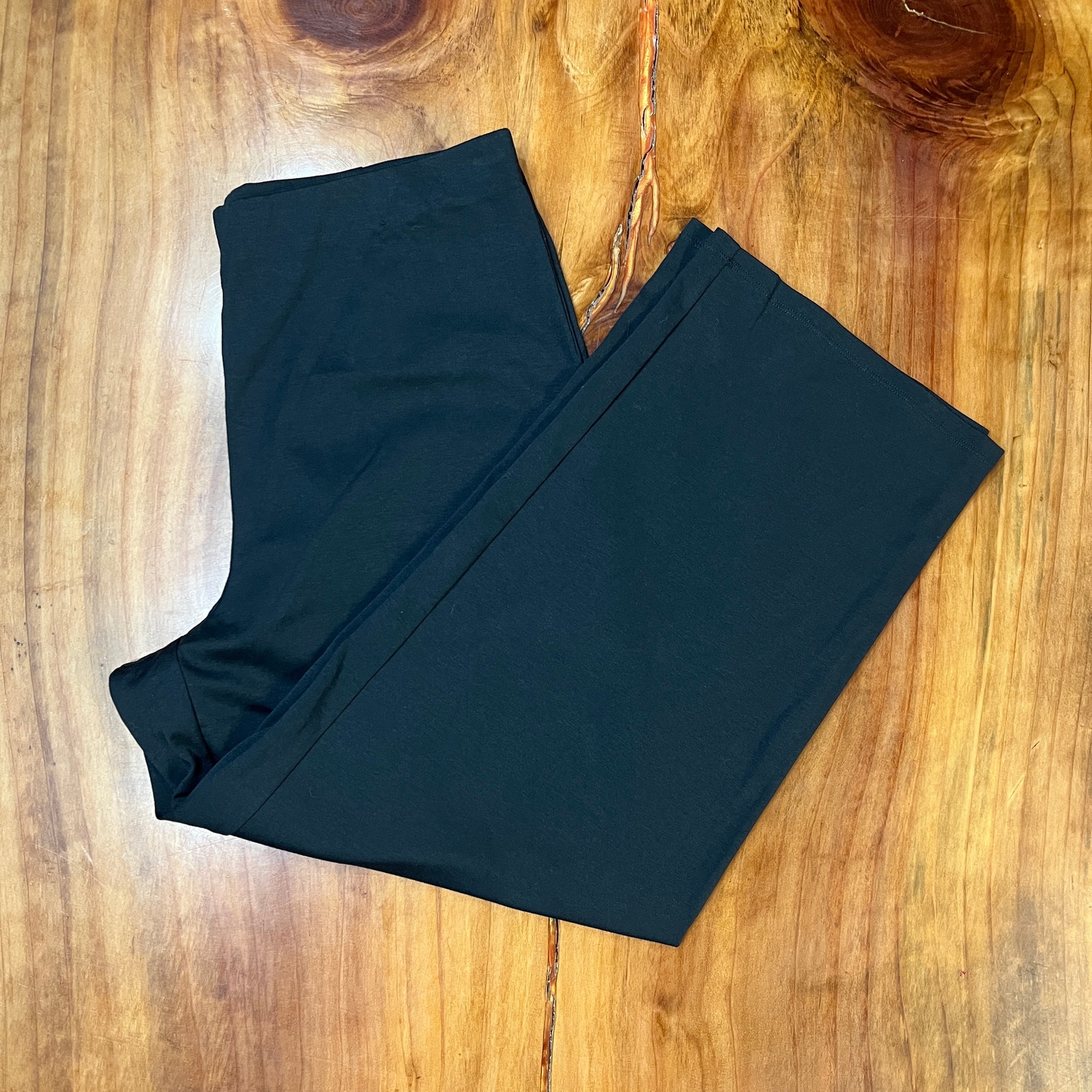 NEW Eileen Fisher Women's Pants Medium Straight Cropped Pull on Wide Career F25