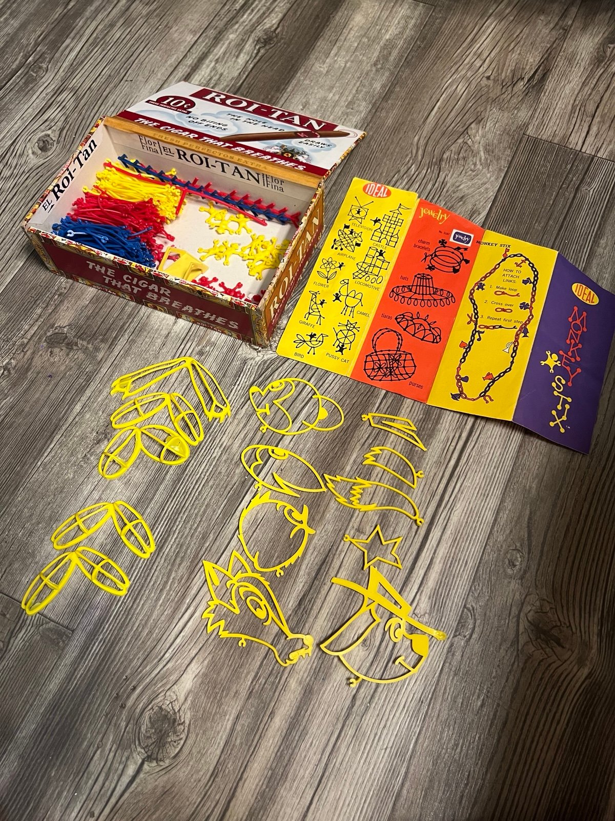 Huge lot Vintage Set of Ideal Monkey Stix - 1960s