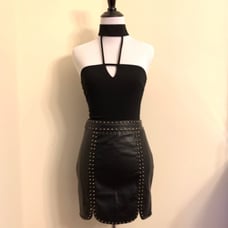 NWT LF CUTOUT HALTER TOP - XS