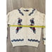 Vintage Clever Shepherd 100% Wool Embroidered Floral Knitwear Cardigan Sweater