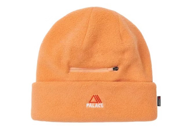 Palace Skateboards Polartec Lazer Beanie Orange L/XL FW23
