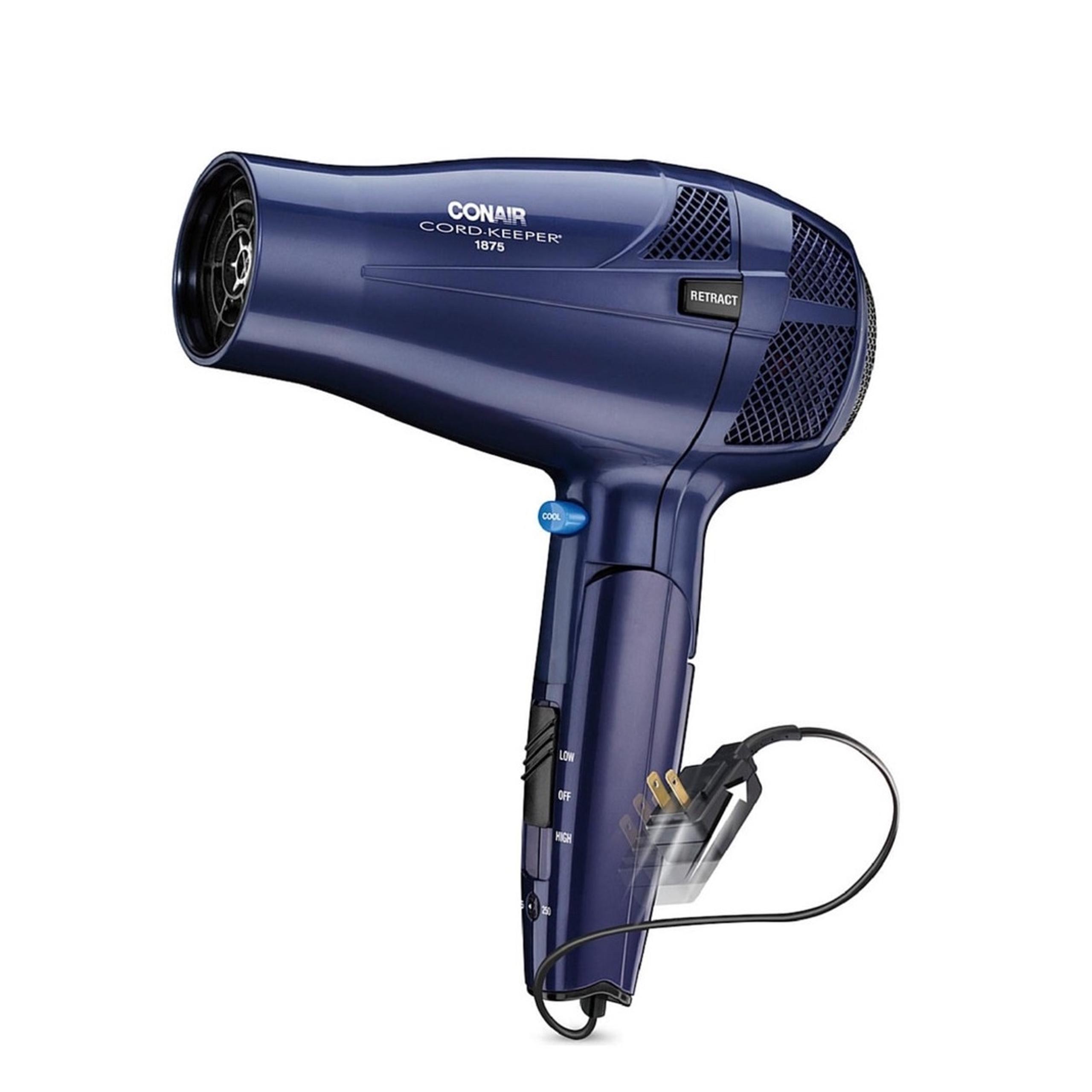Conair Cord Keeper 1875 Ionic Blow Dryer Hair Styling Tools Compact Design Home