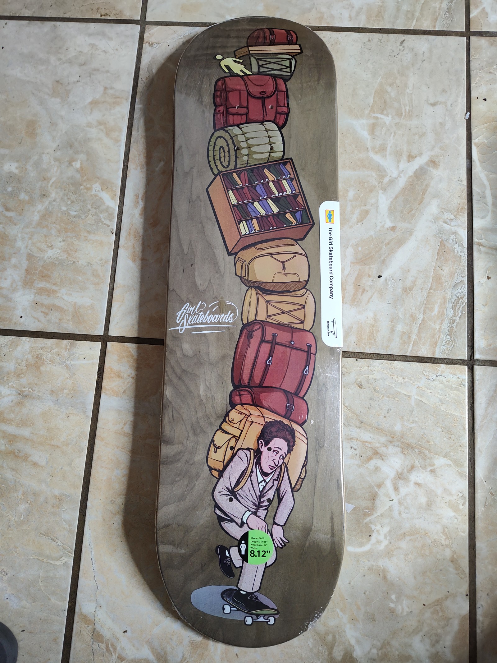 Neils Bennett Baggage 8.125 Girl Skateboard Deck