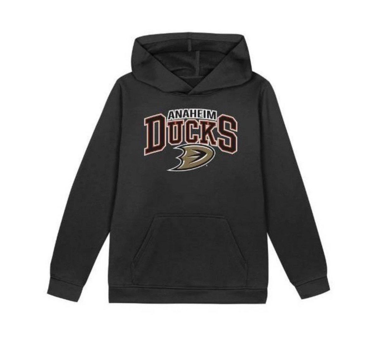 NHL Anaheim Ducks Hockey Youth Hoodie Fleece Pullover Size Medium 8-10