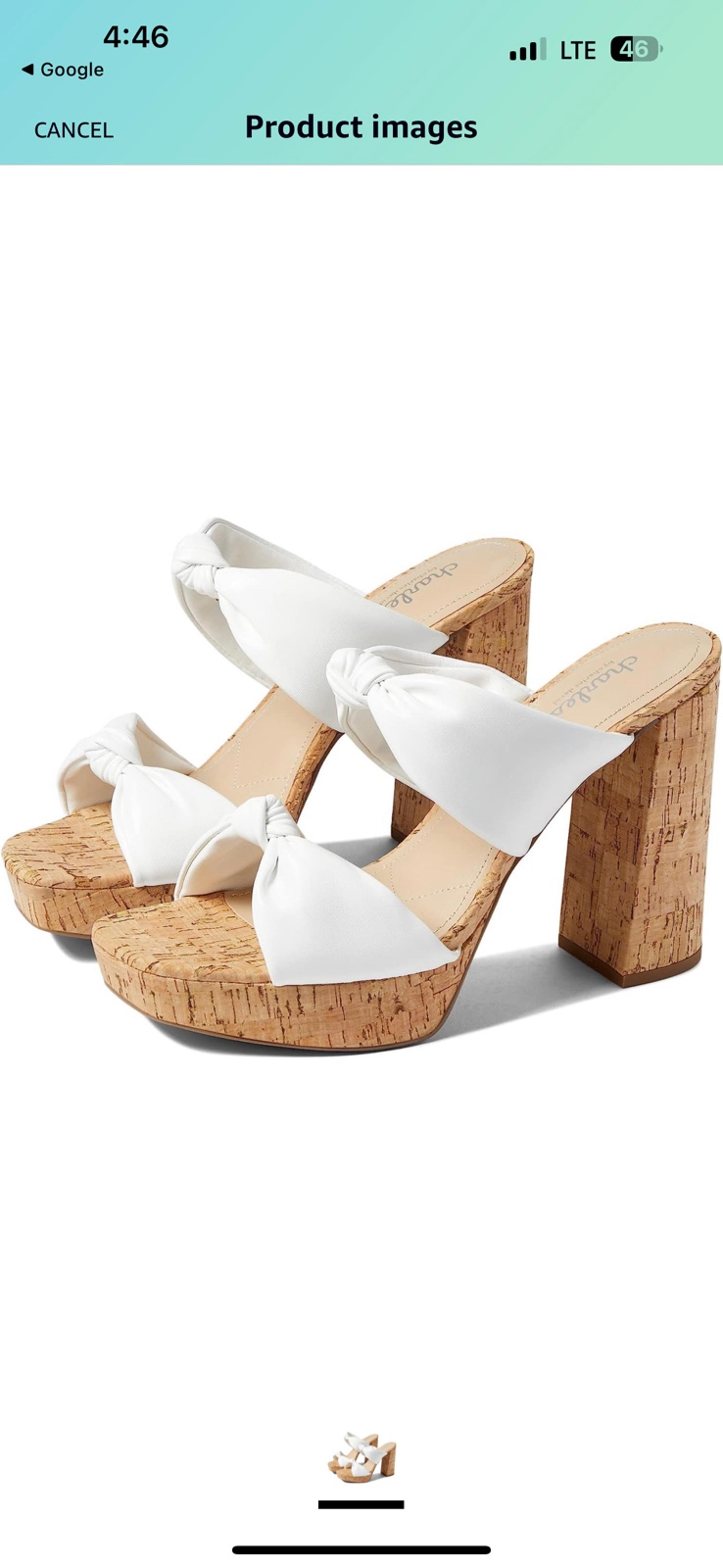 CHARLES BY CHARLES DAVID Women's Intuit Platform Open Toe Sandals NWT