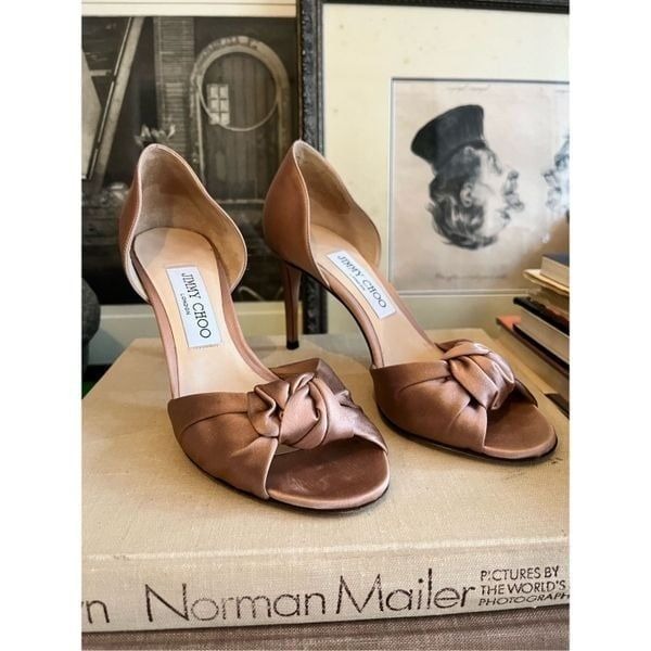 Jimmy Choo Rose Satin Sandals Size 36.5 (US 6)