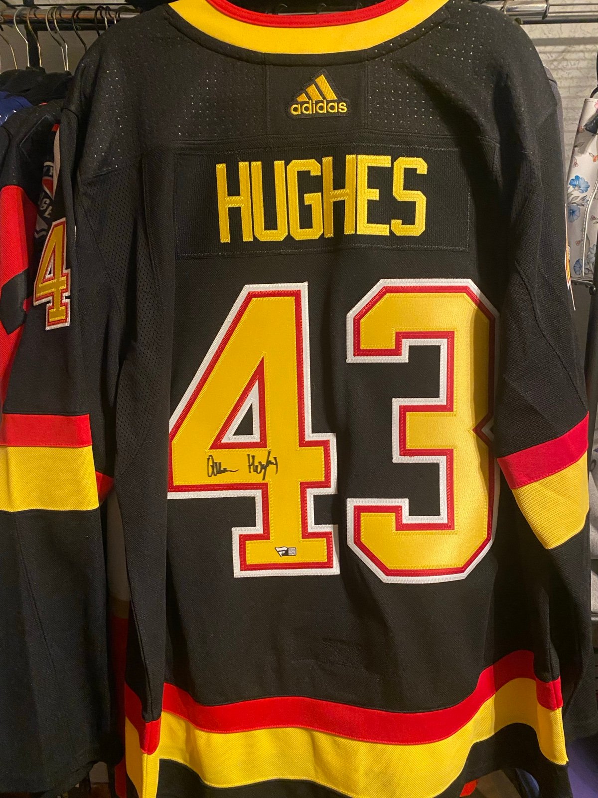 Signed Quinn Hughes Vancouver Canucks Jersey