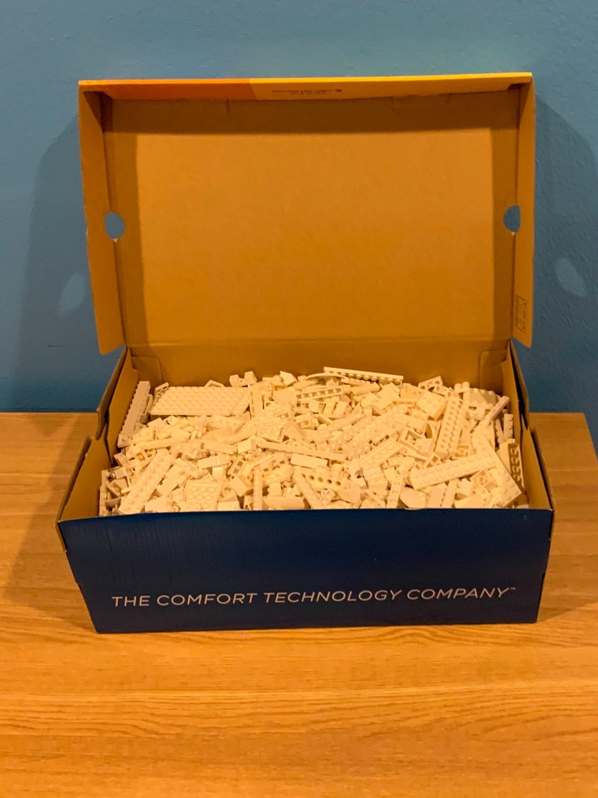 Big Box Full of Wonderful White Legos in Bulk to Collect