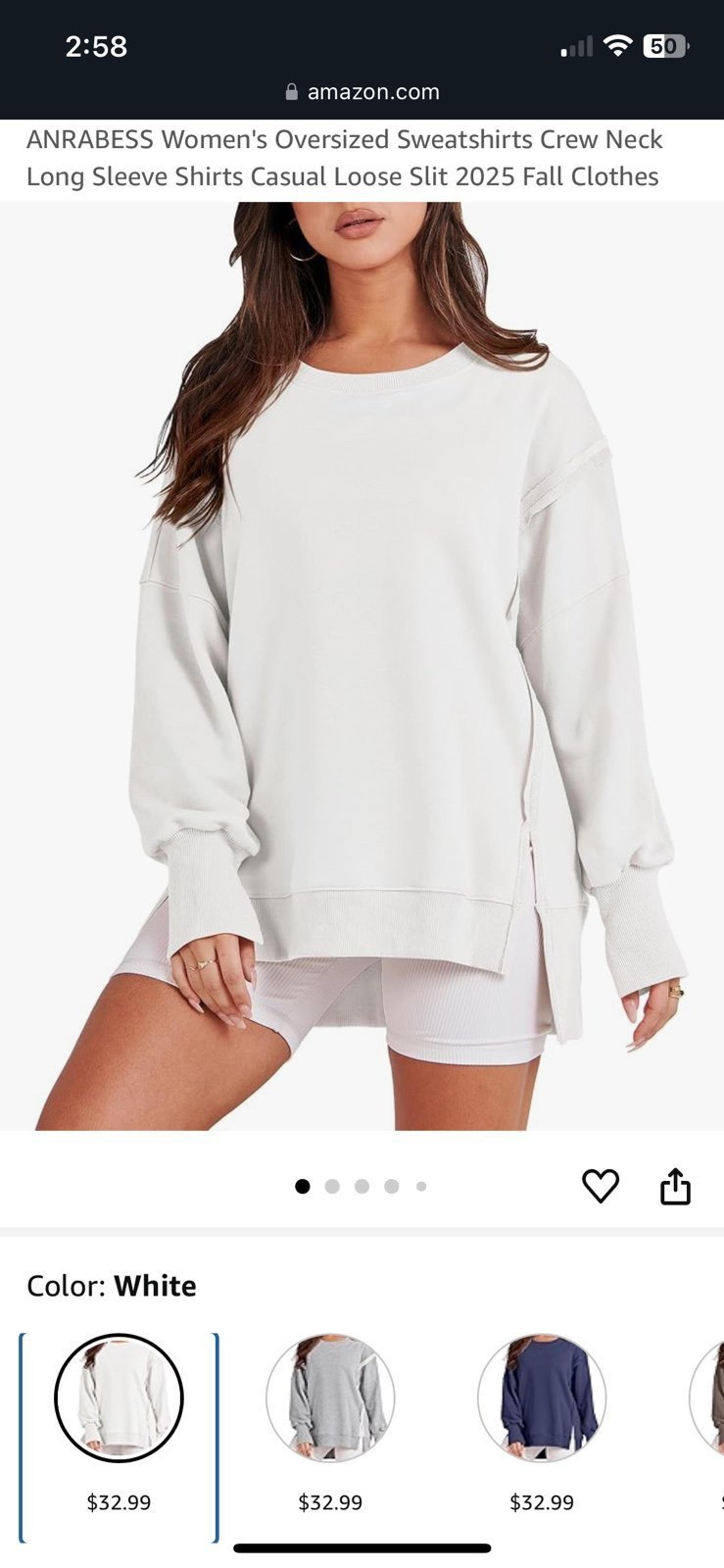 White Sweatshirt
