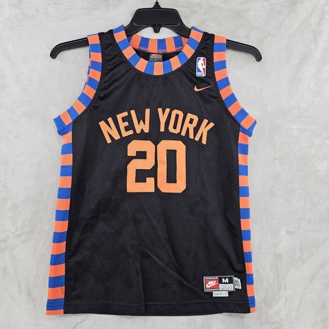New York Knicks Allan Houston Nike Jersey Youth Medium 1952 Alternate
