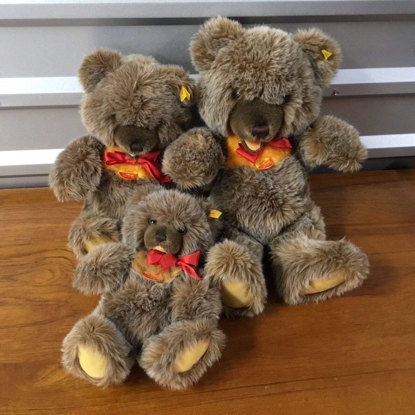 Steiff Zotty Bear Plush Stuffed Animal Jointed Lot Of 3