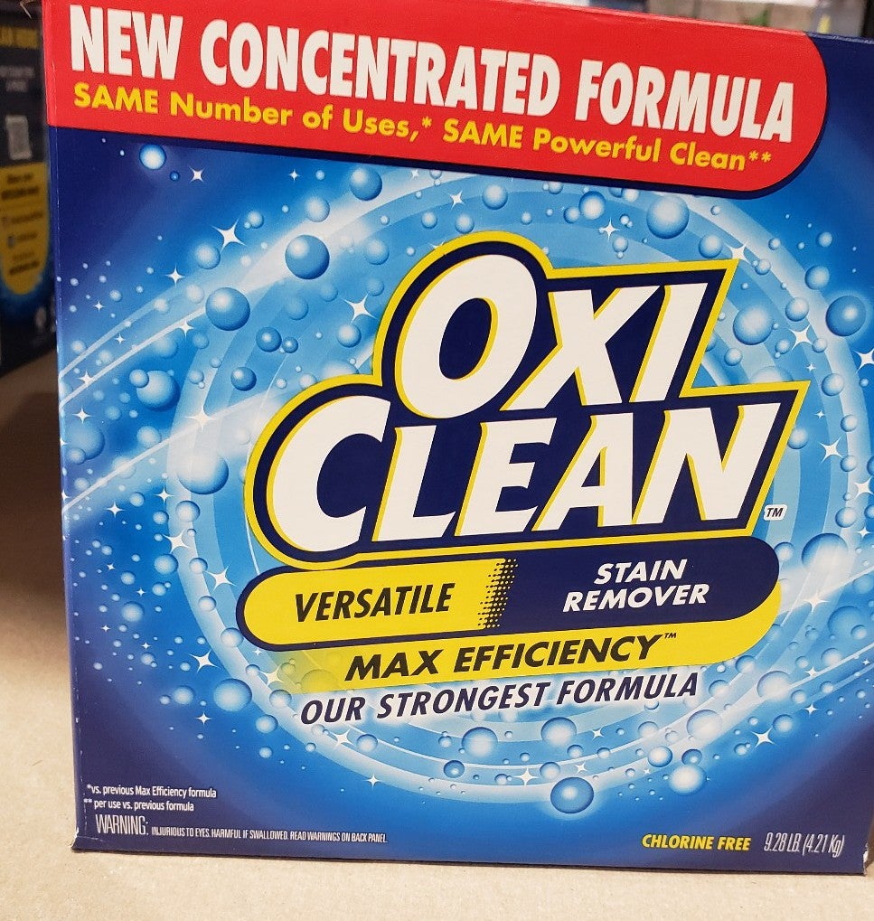 OxiClean Max Efficiency Stain Remover Strongest Formula CLEAN versatile 9.28 Lb