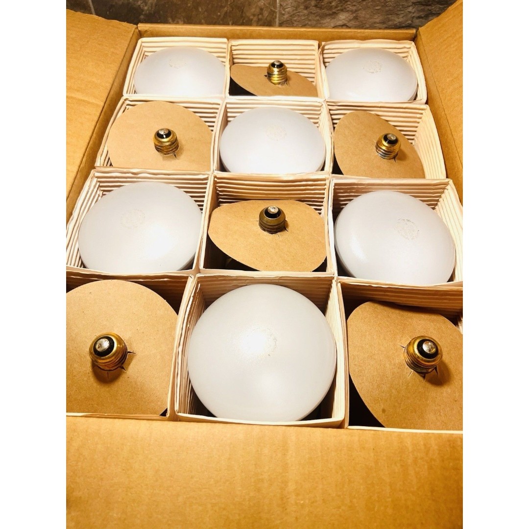 24 Hytron 520650 BR40 75W 130V Rough Flood Spot Industrial Light Bulbs NEW