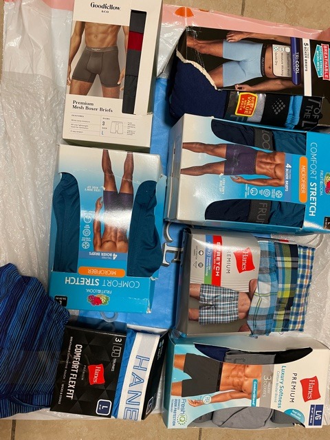 MENS LOT OF 20 BOXERS BRIEFS