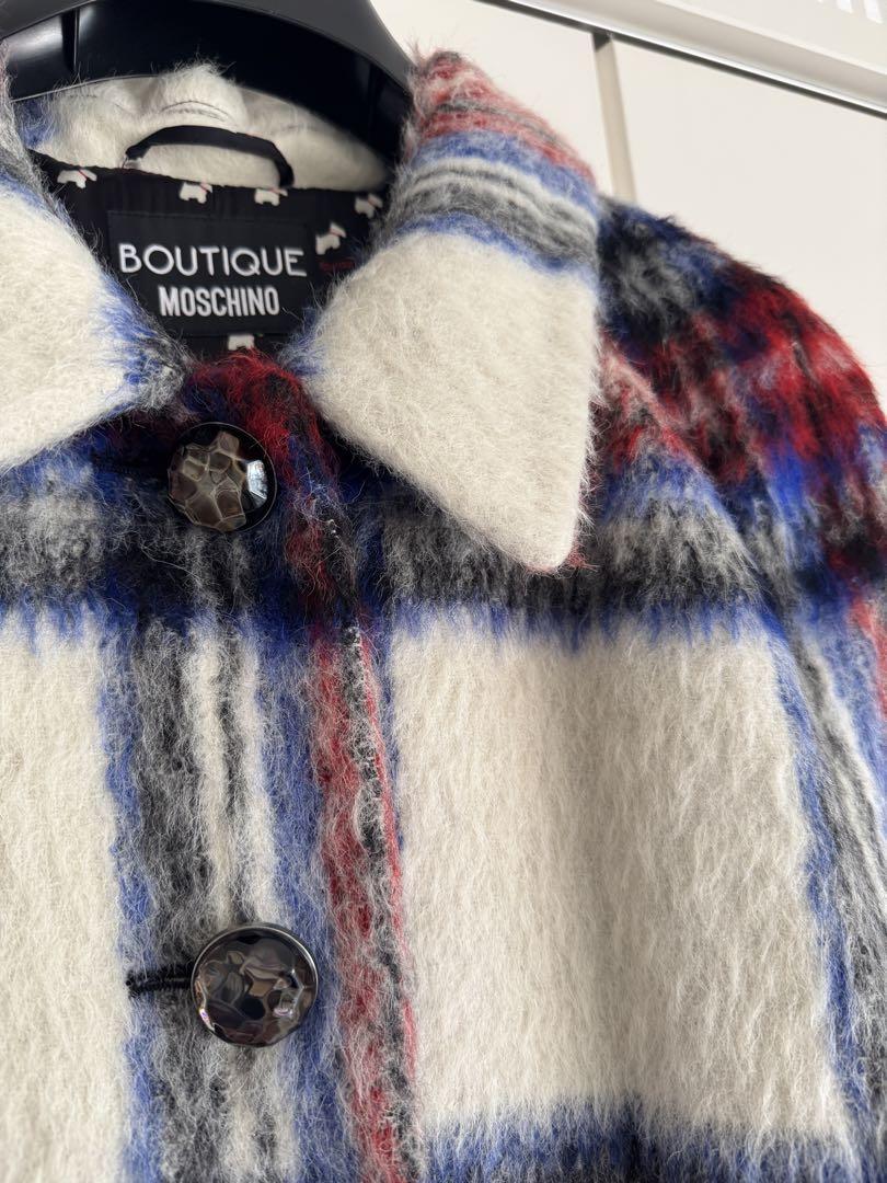 Boutique Moschino Check Coat Other