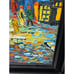 Café Terrace at Night by Vincent Van Gogh Framed Canvas Art Painting