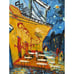 Café Terrace at Night by Vincent Van Gogh Framed Canvas Art Painting