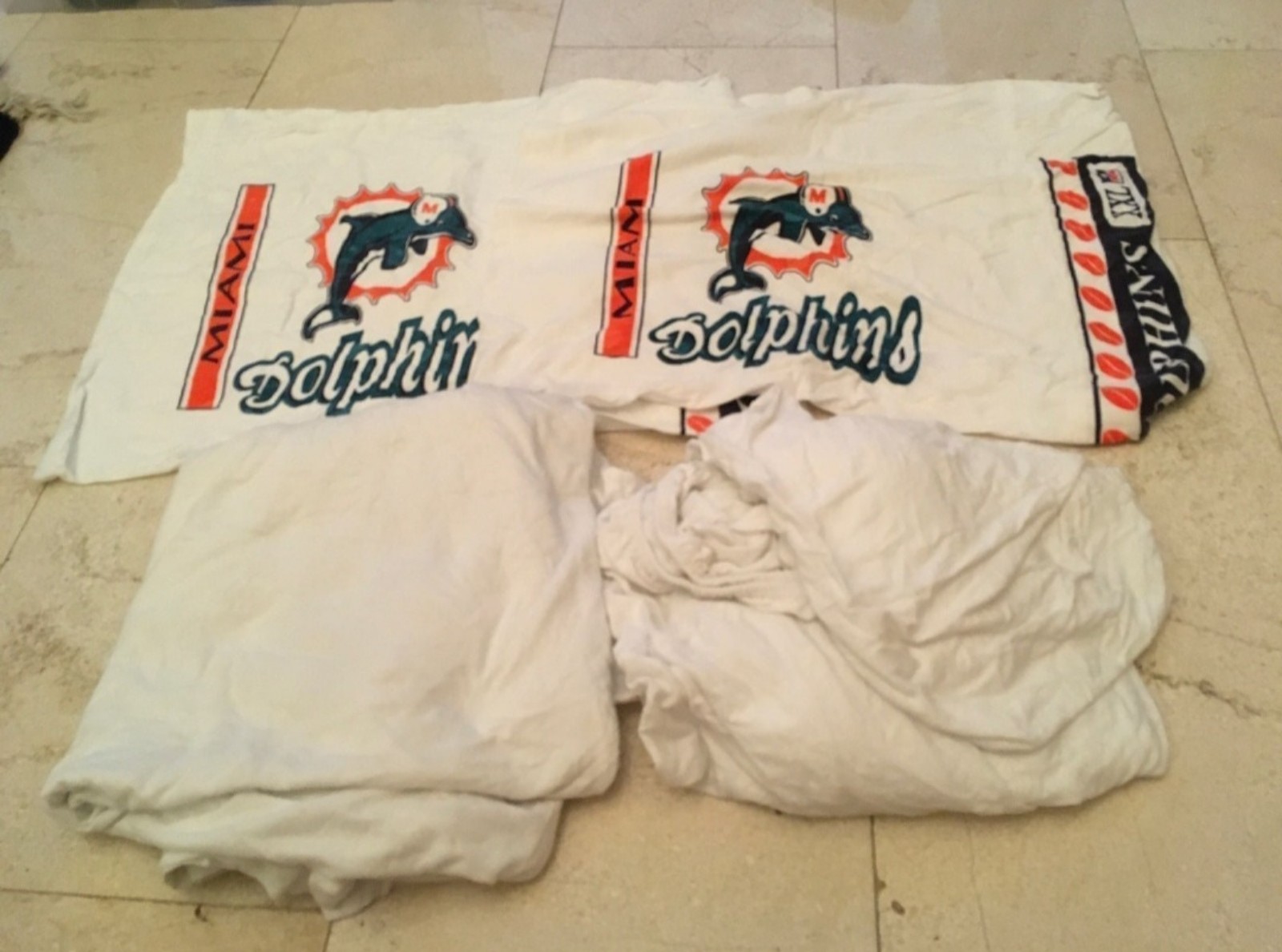NFL Miami dolphins full bed sheet set