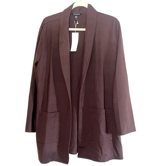 NWT- Eileen Fisher Shawl Collar Cardigan Jacket- Size L