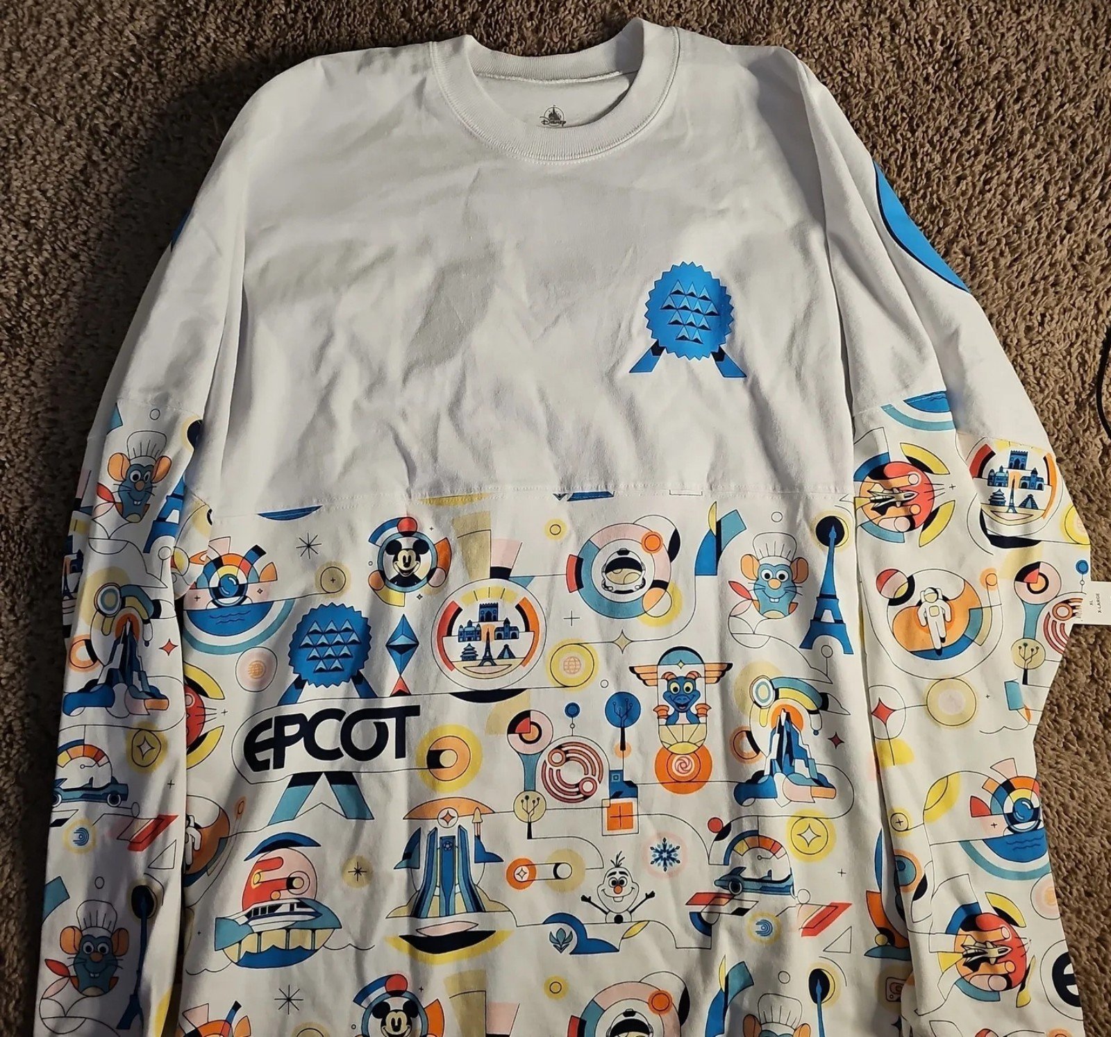 BRAND NEW 2024 Disney Parks Epcot Reimagined White Spirit Jersey Adult XL