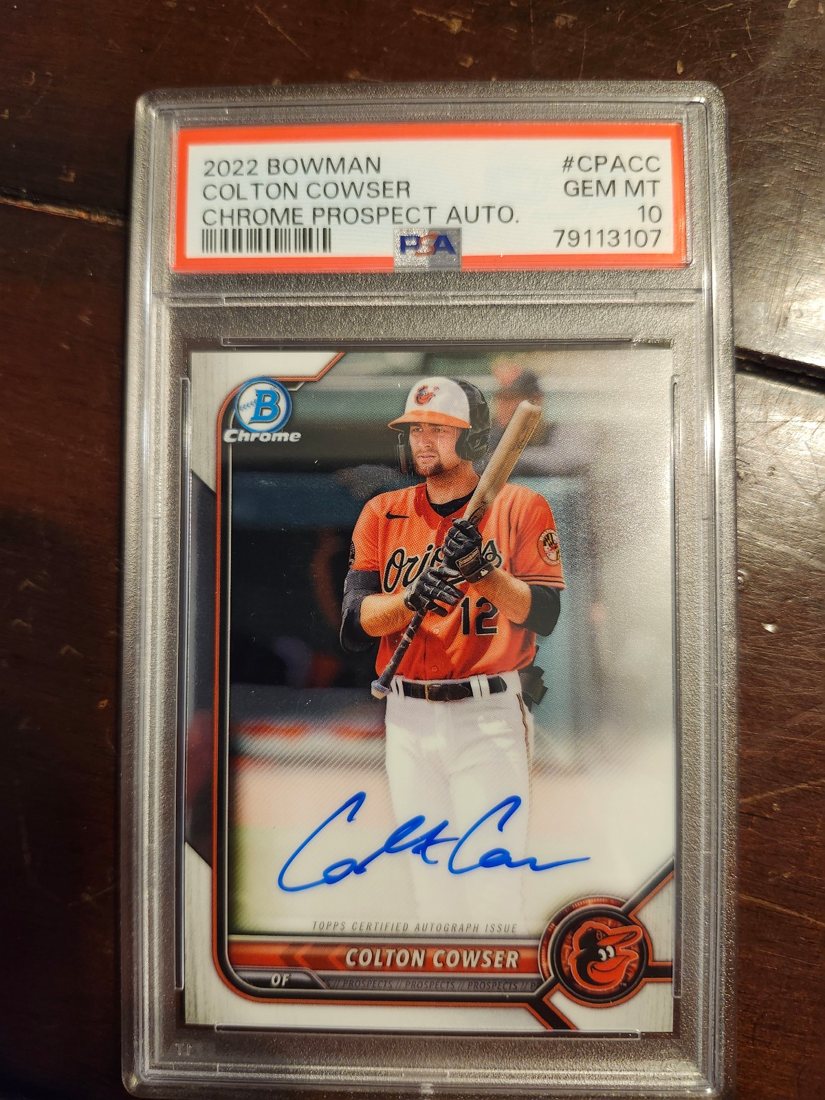 COLTON COWSER AUTO PSA 10