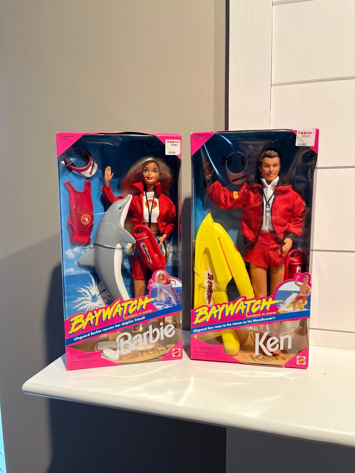 Baywatch Barbie & Ken dolls NIB 1994