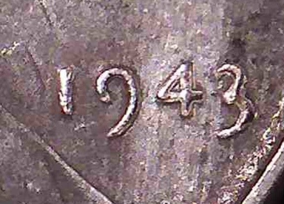 1943 DDO steel Lincoln wheat penny