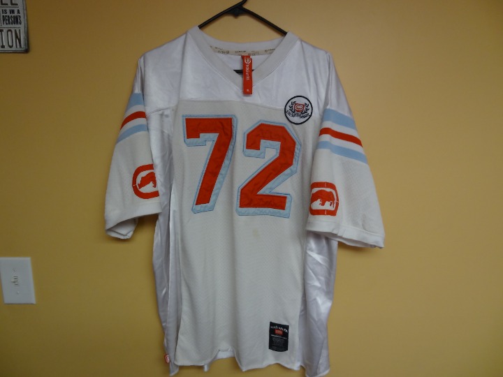 ECKO UNLTD ALL CREWS MAJOR MENS JERSEY #72 WHITE SIZE MENS XL EXTRA-LARGE