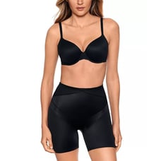 Miraclesuit Women Black Tummy Shapewear Extra Firm Control Bike Shorts Size M