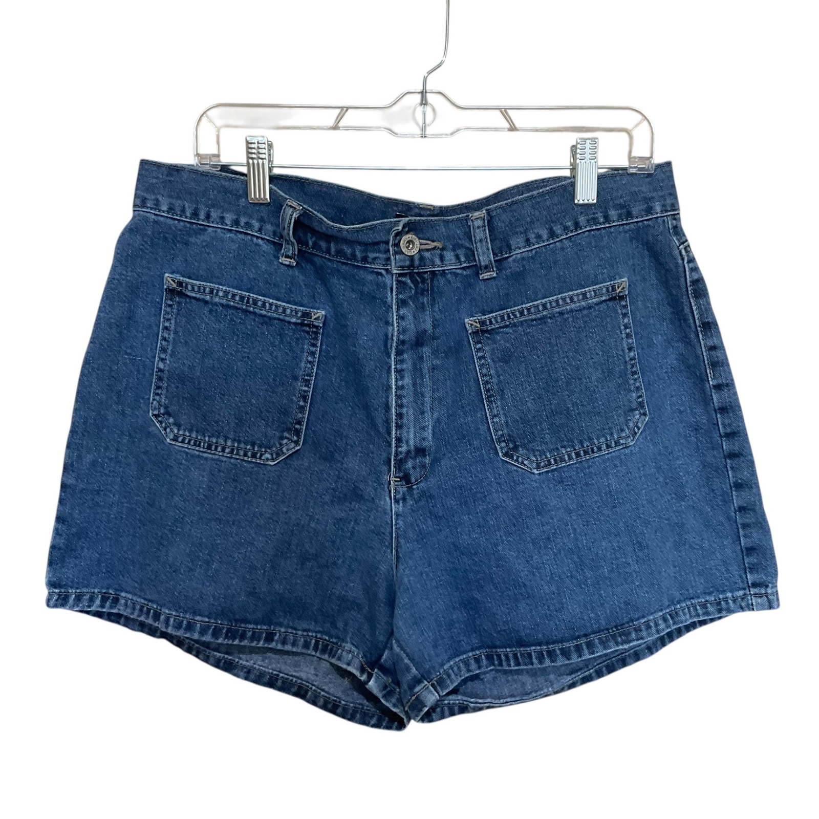GAP Vintage Denim Shorts High Waist Pockets Casual Blue Jean Shorts Size 16