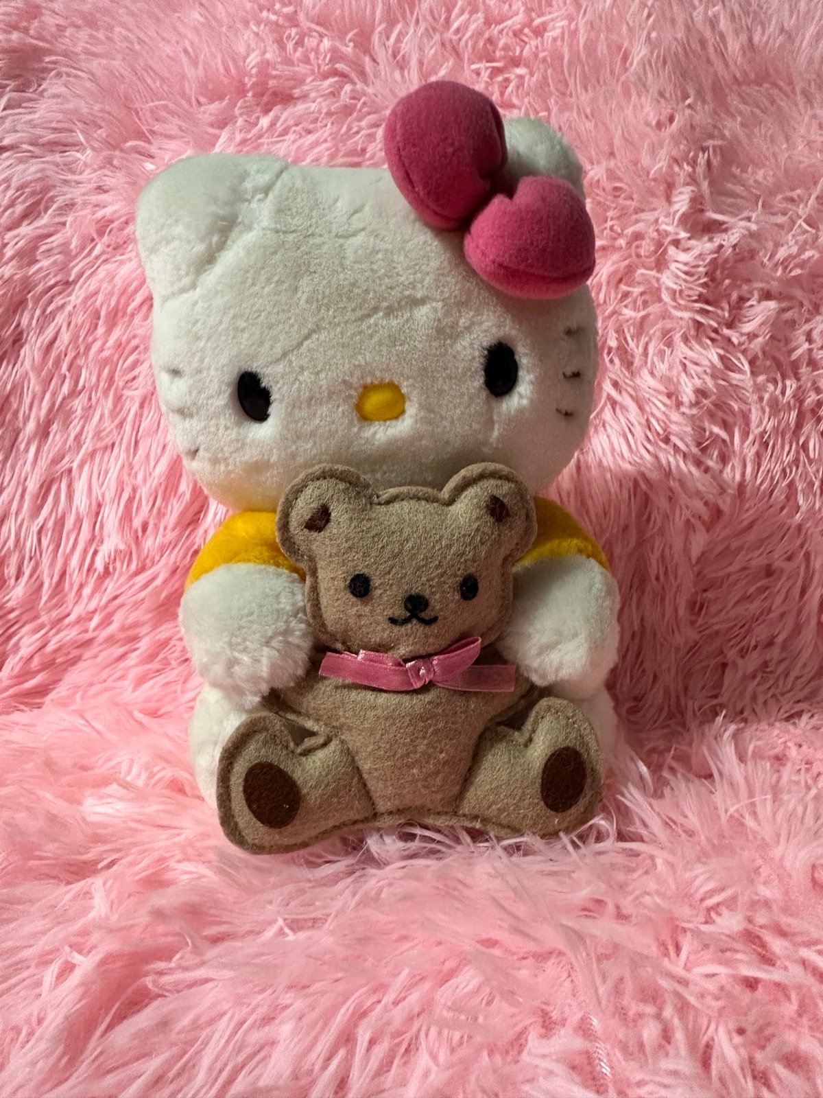 Vintage Hello Kitty Stuffed Bear Hug Plush 2000