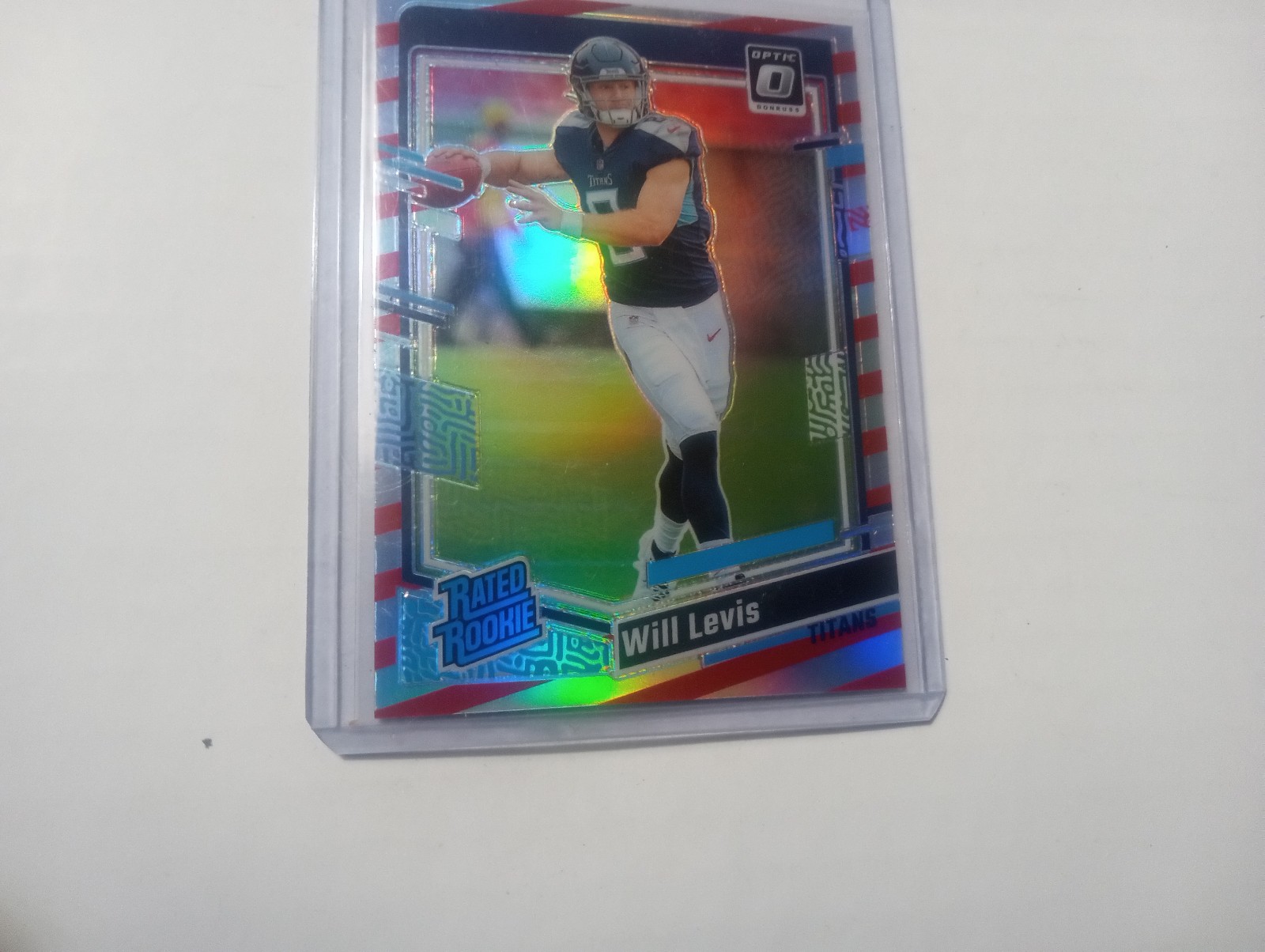 Will Levis Donruss Optic 2023'Football FREEDOM HOLO RC Rated Rookie Titans RARE!