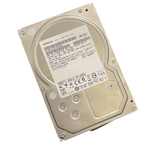 HUA722020ALA330, PN 0F10312, MLC JPK34E, Hitachi 2TB HDD 7200RPM SATA 3.0 Gbps 3