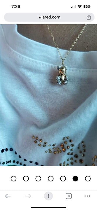 Teddy bear necklace