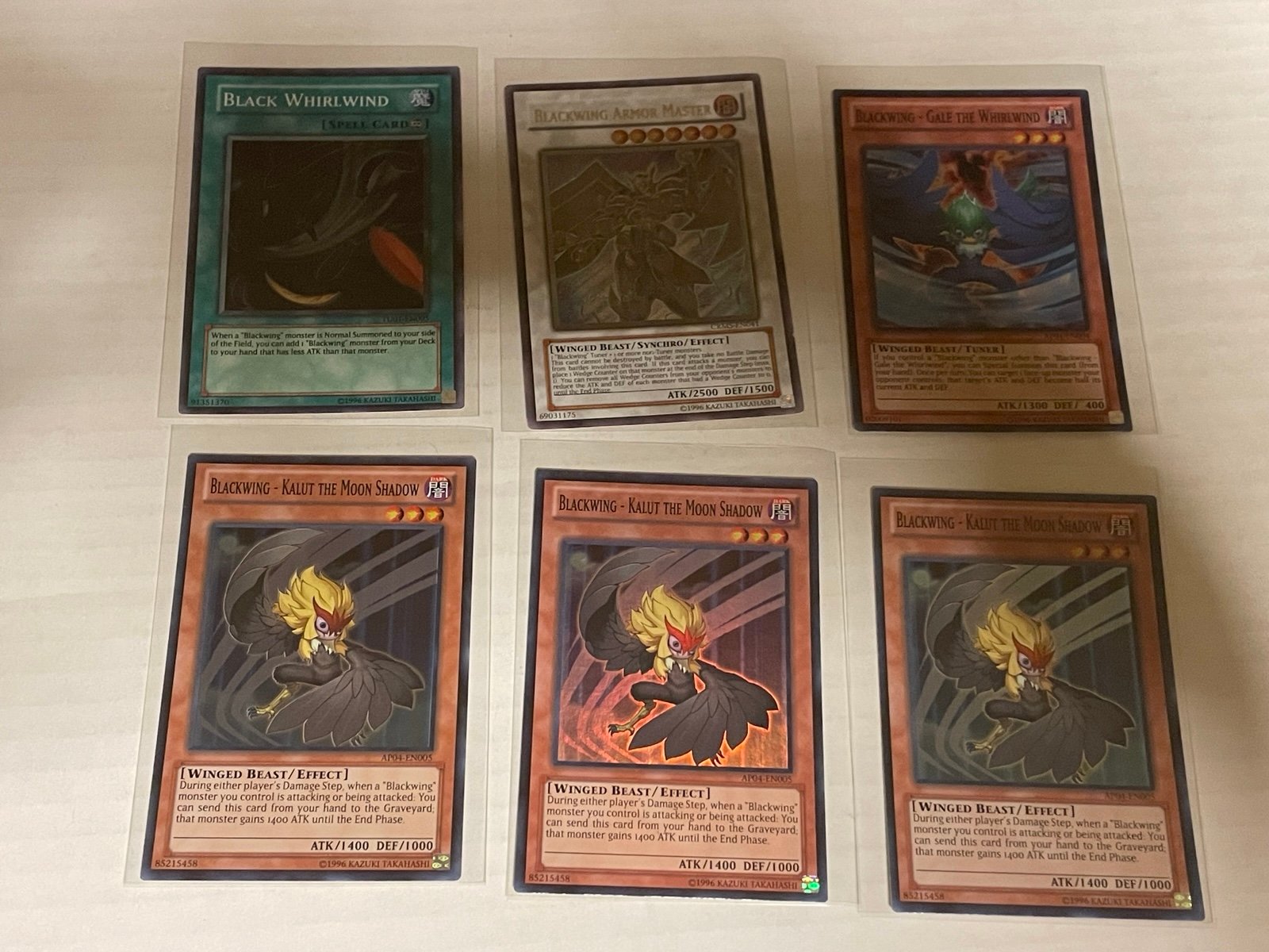 Yugioh Blackwing Armor Master Ultimate rare, Black Whirlwind Turbo SR ++
