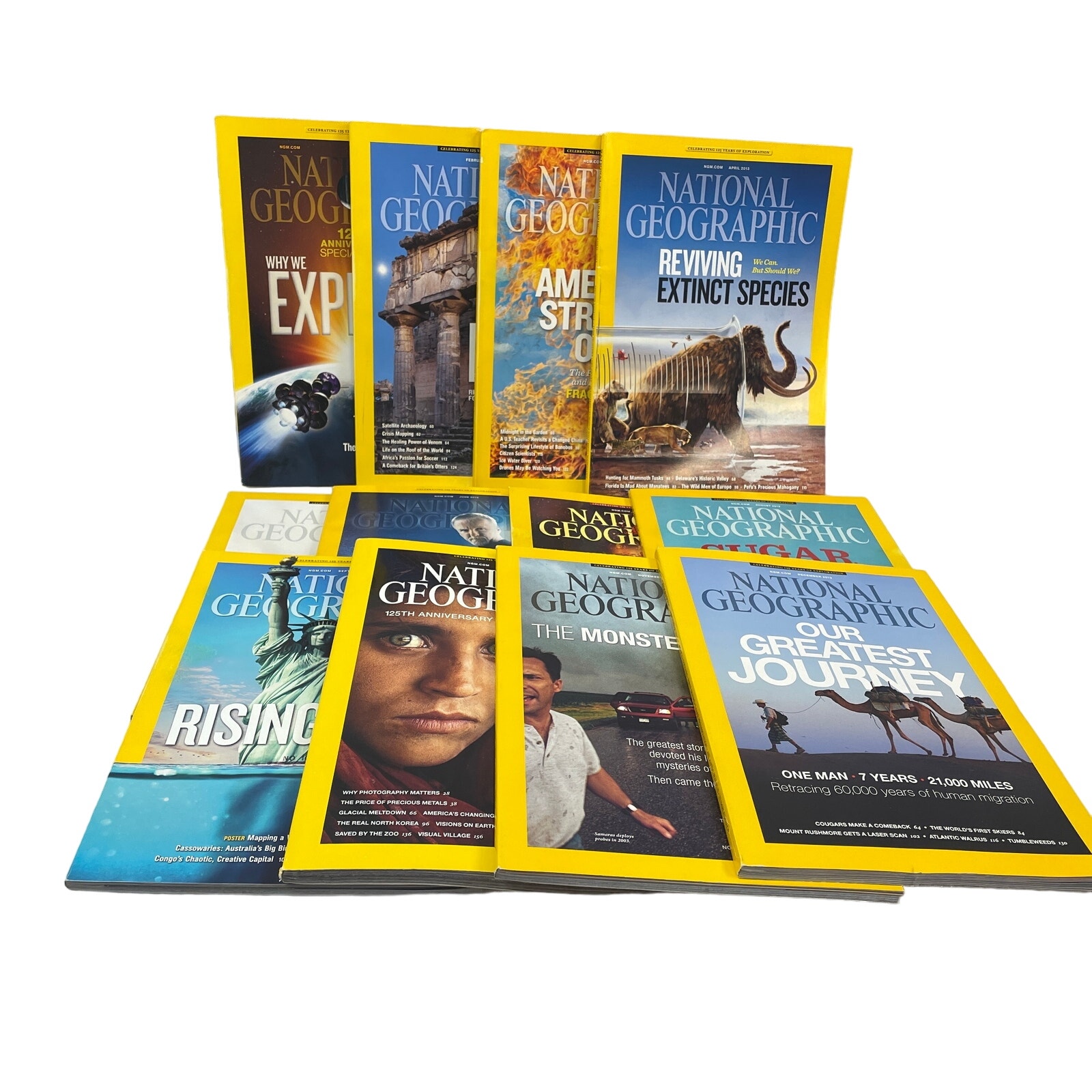 2013 National Geographic Magazine FULL Year 12 Issues W Maps Supplements