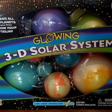 Great Explorations | 3-D Solar System Glow In The Dark Ceiling Hanging Kit 3D