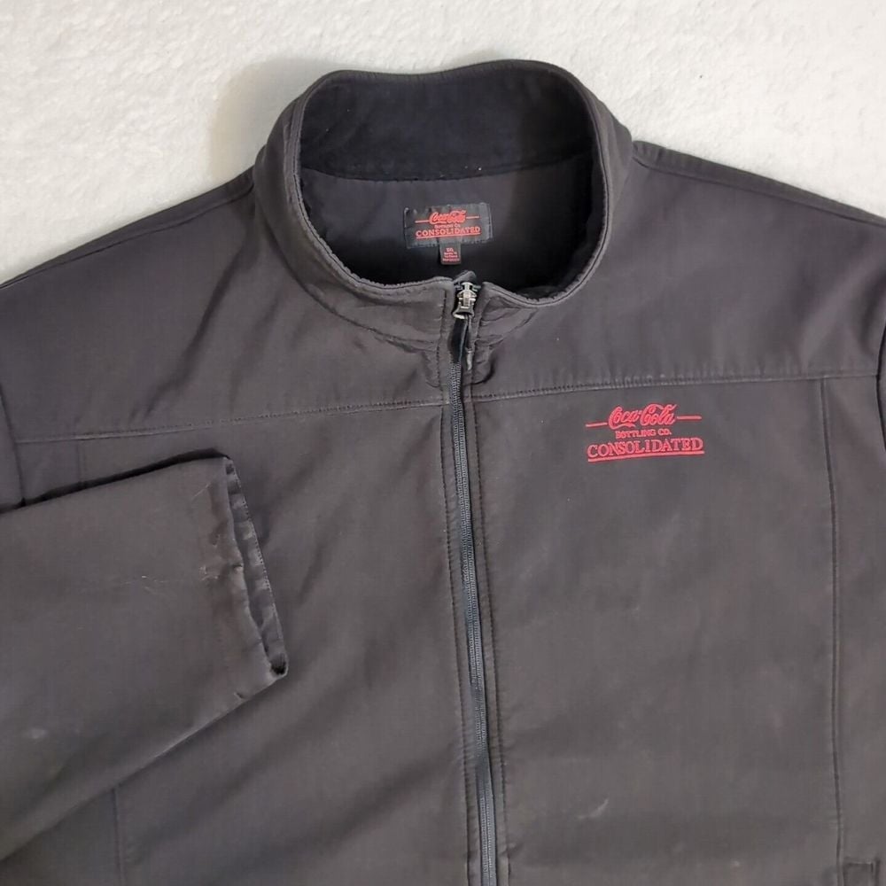 Coca Cola Bottling Co Consolidated Jacket Mens 3XL Fleece Lined Coat Embroidered