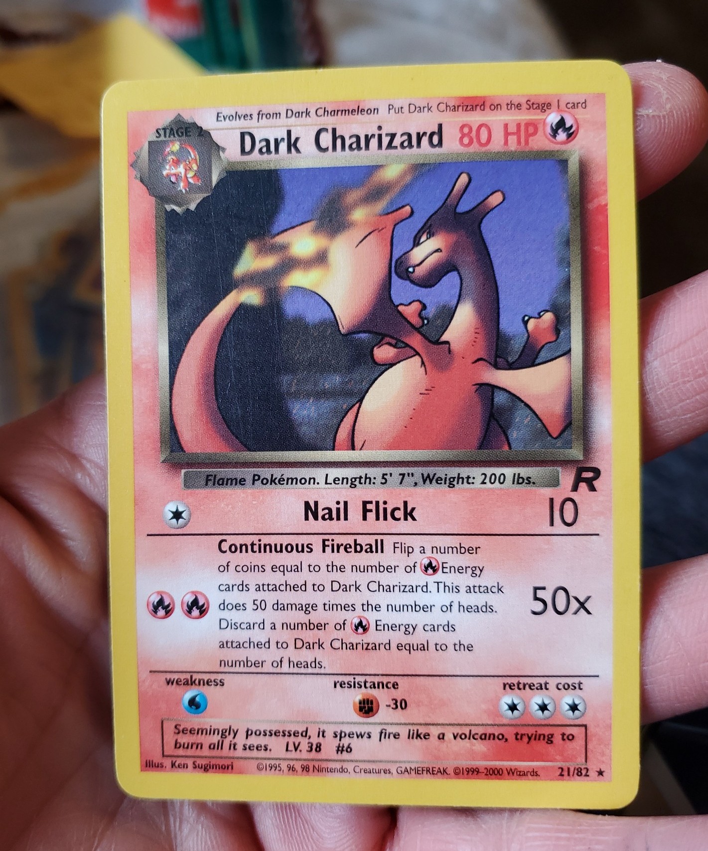 Dark Charizard 21/82 rare Team Rocket