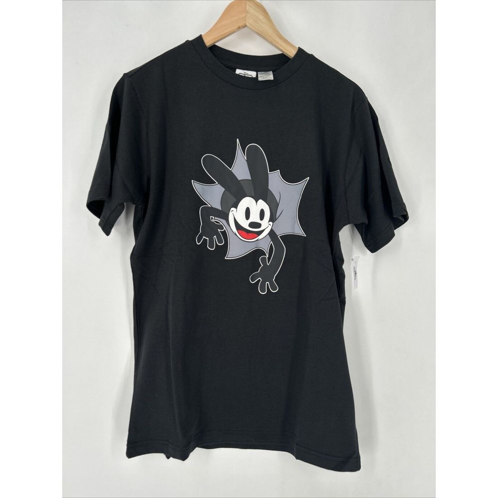 Disney 100 Parks Adult T-Shirt Size S Oswald the Lucky Rabbit Double Sided NWT