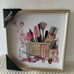 Lux Wall Art Pictures Gold Frame Luxury Makeup Powder Room Decor staging Props